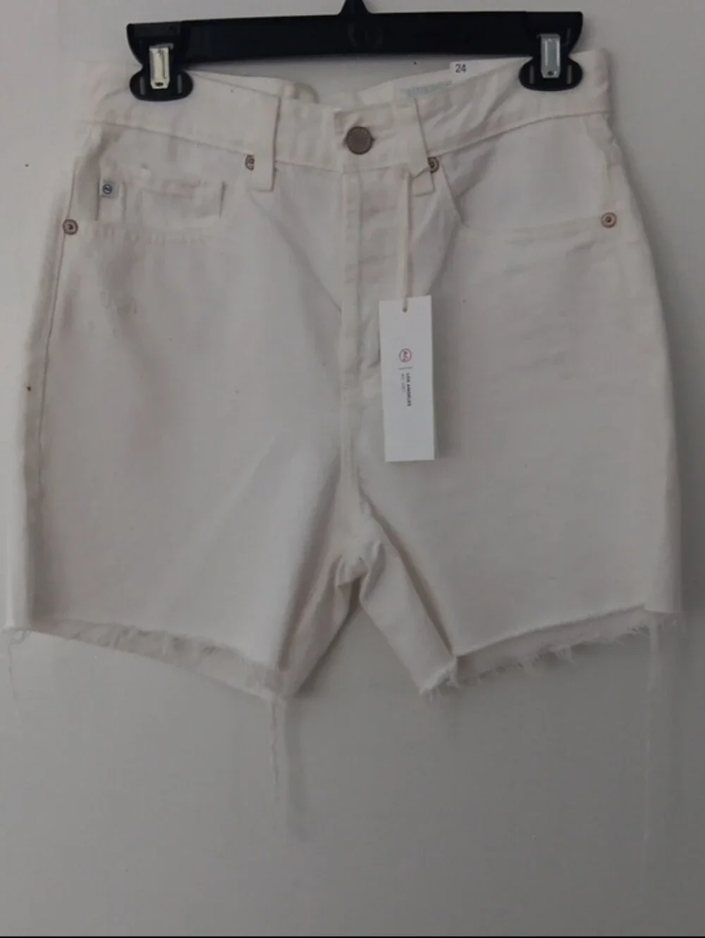 AG Adriano Goldschmied Clove High Rise Baggy Denim Shorts #3771
